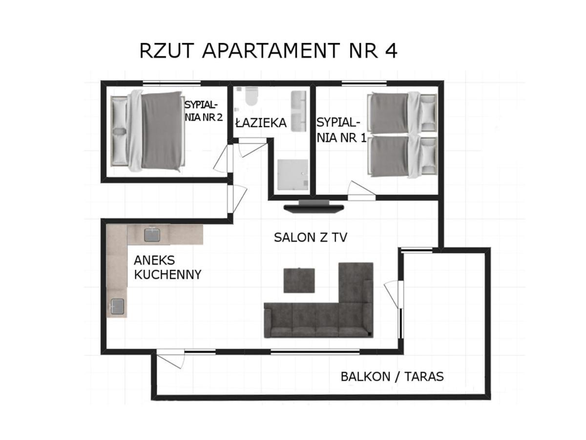 Apartament Nr 4 U Miska Z Dwoma Sypialniami Zakopane Eksteriør billede